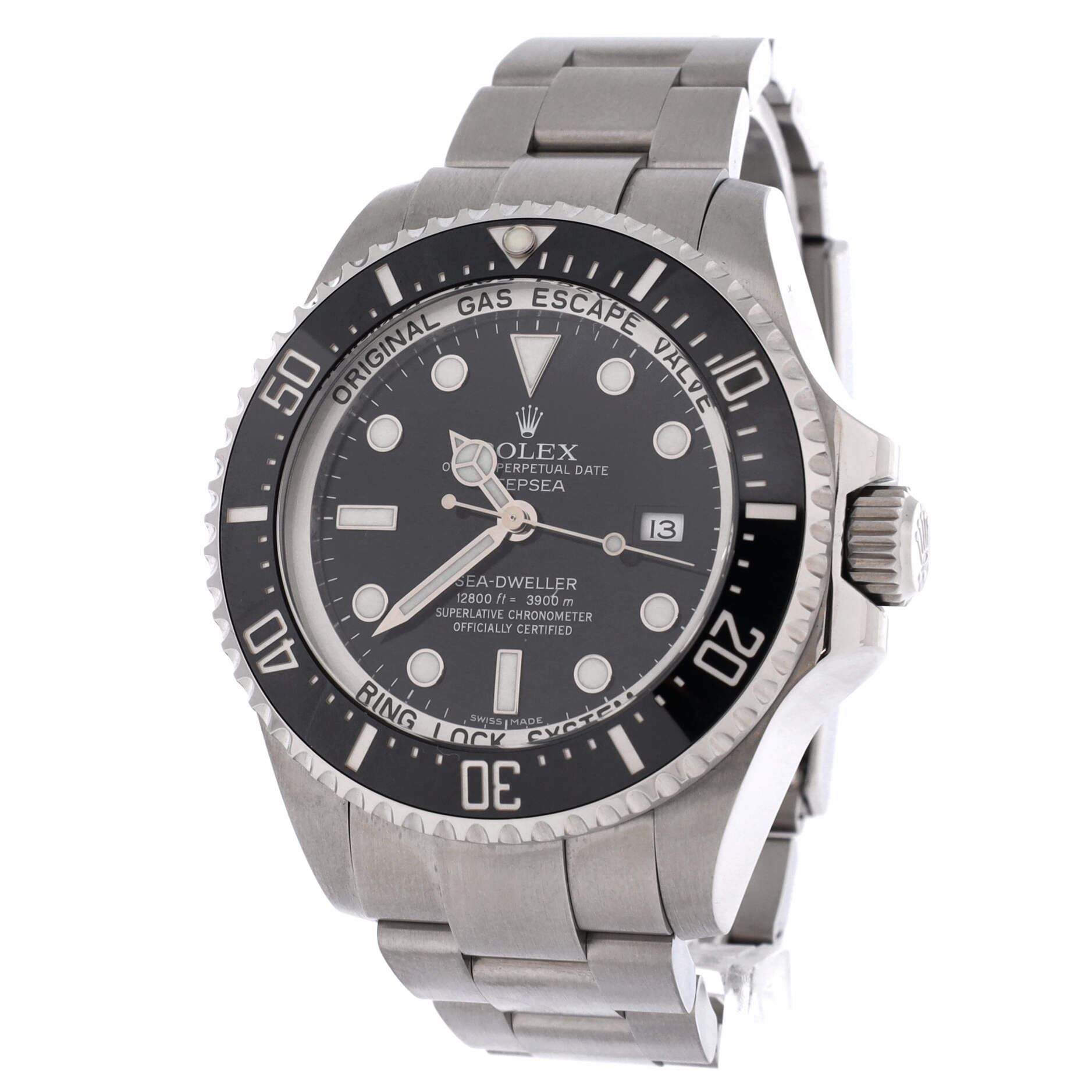 Oyster Perpetual Deepsea Sea-Dweller Automatic Watch Stainless Steel and Cerachrom 44, Alternate, color, Metallic Silver