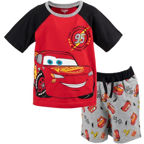 Cars Lightning McQueen 2-Piece T-Shirt and Shorts Set (Toddler, Little Kid & Big Kid)