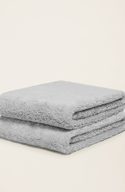 Italic Ultraplush Australian Cotton Hand Towels In Gray