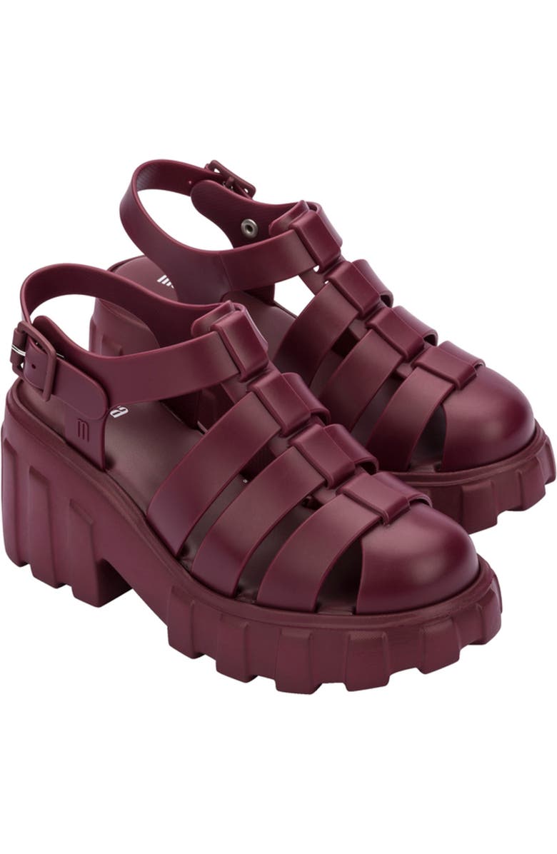 Melissa Megan Platform Fisherman Sandal, Main, color, Red