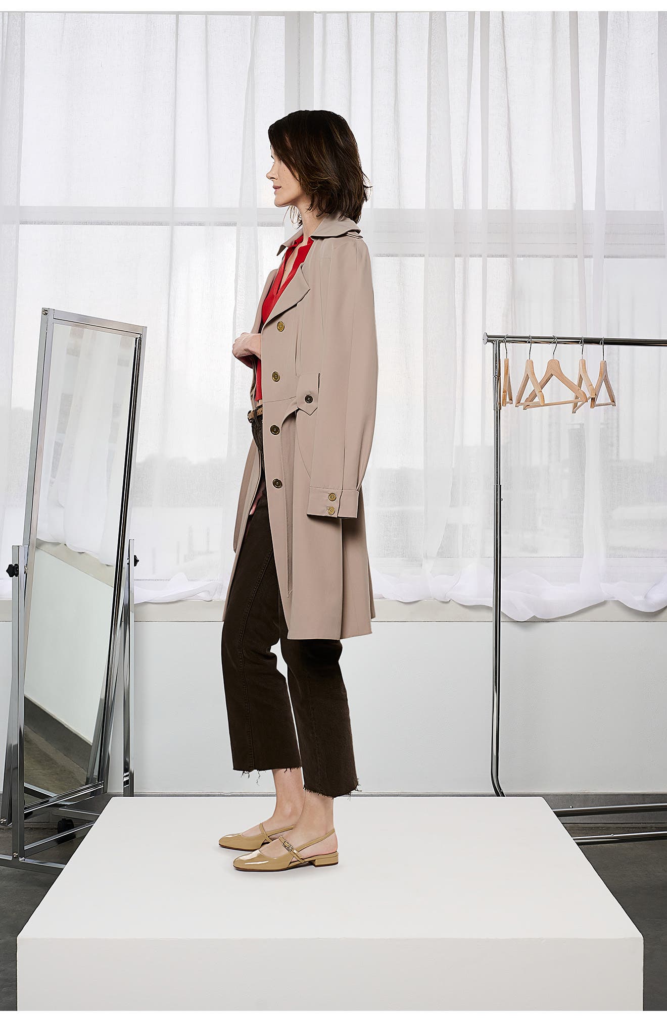 Franco Sarto Destin Slingback Flat, Alternate, color, Taupe