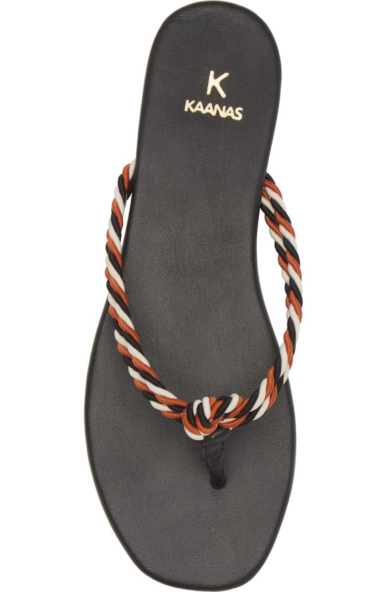 Kaanas Litibuan Corded Flip Flop, Alternate, color, Navy Multi