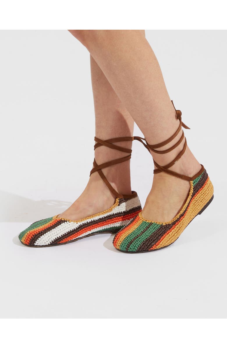 La DoubleJ Ballerina Flats Multicolor Chocolate, Alternate, color, Multicolor Chocolate