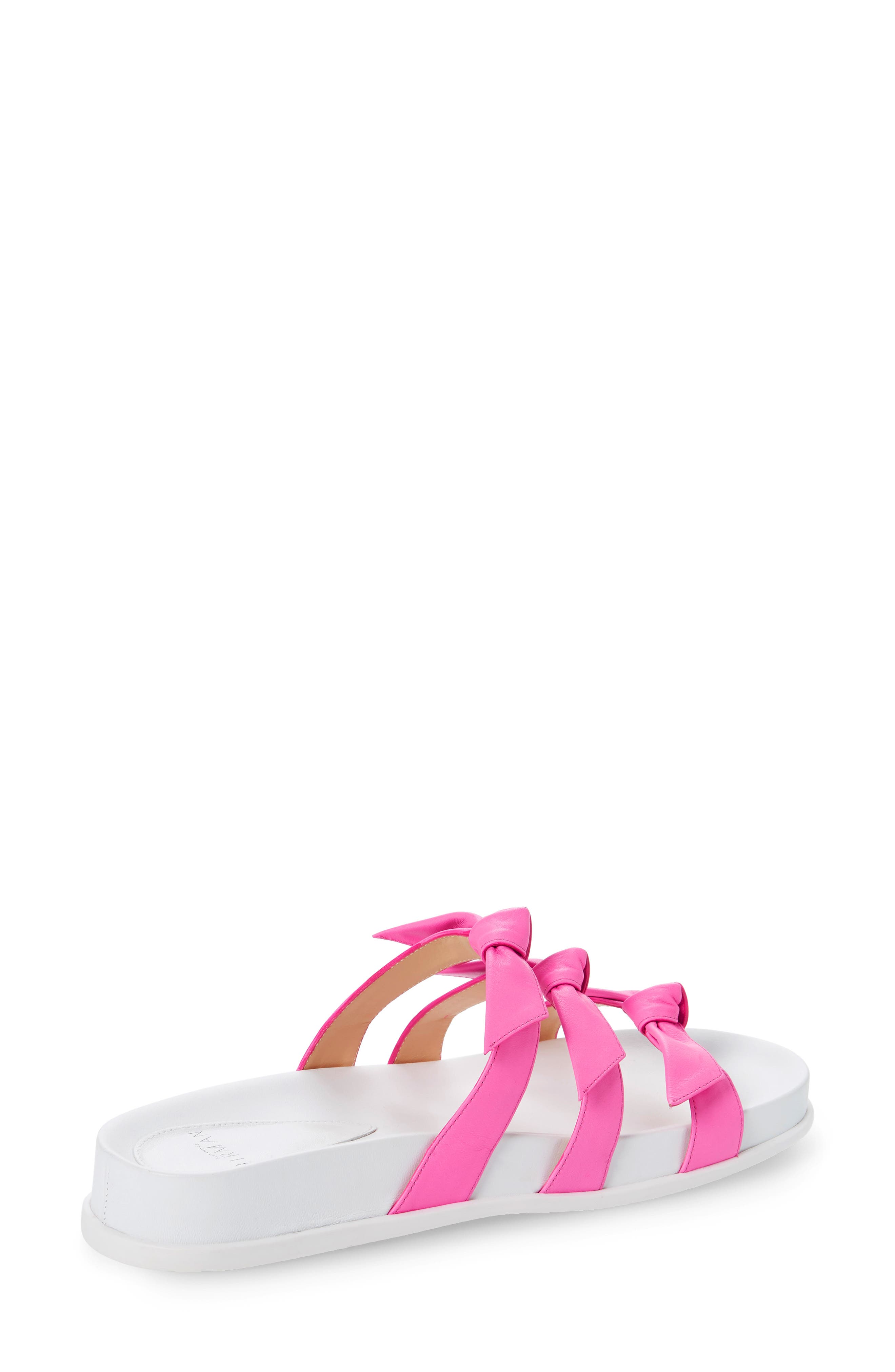 Lolita Bow Slide Sandal, Alternate, color, PINK FLUO
