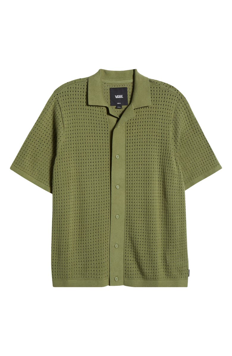 Vans Feldman Short Sleeve Cardigan, Alternate, color, Loden Green