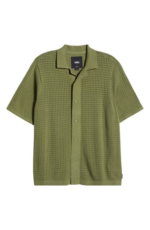 Vans Feldman Short Sleeve Cardigan In Green