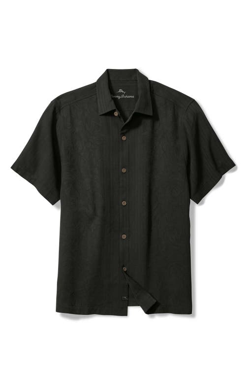 Tommy Bahama Maui Border Short Sleeve Silk Button-up Shirt