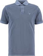 Barbour Tailored Fit Tartan Placket Cotton Piqué Polo