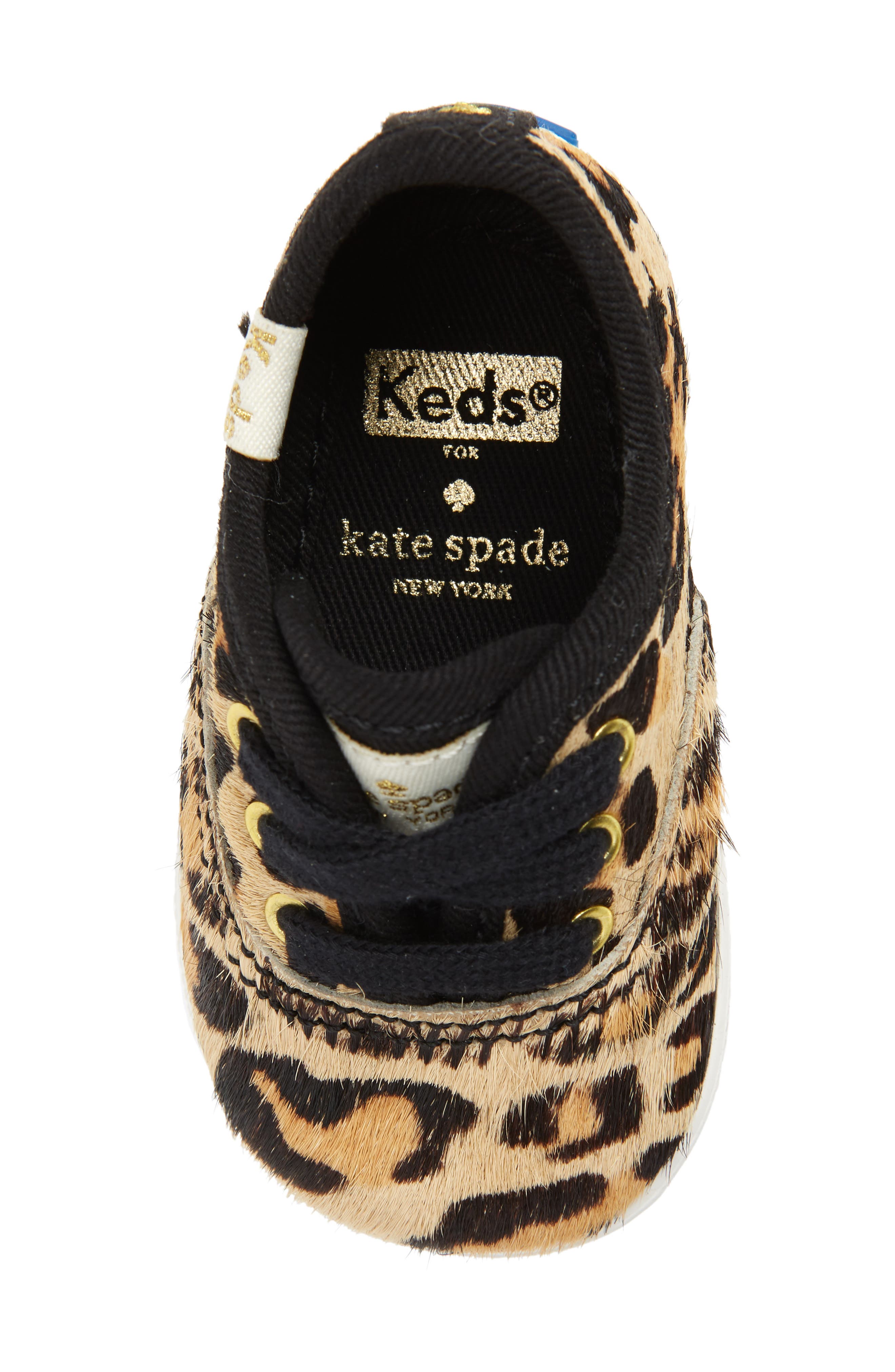 x kate spade new york champion polka dot lace-up shoe, Alternate, color, PRINTED PONY