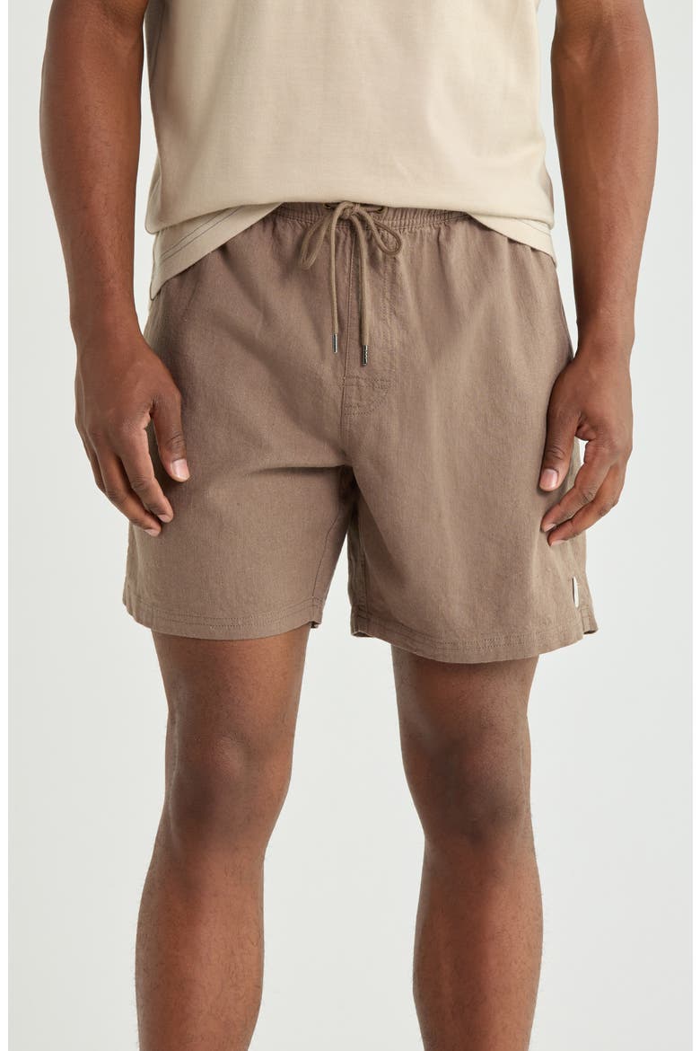 Sands Stripe Regular Fit Shorts, Main, color, MUSHROOM