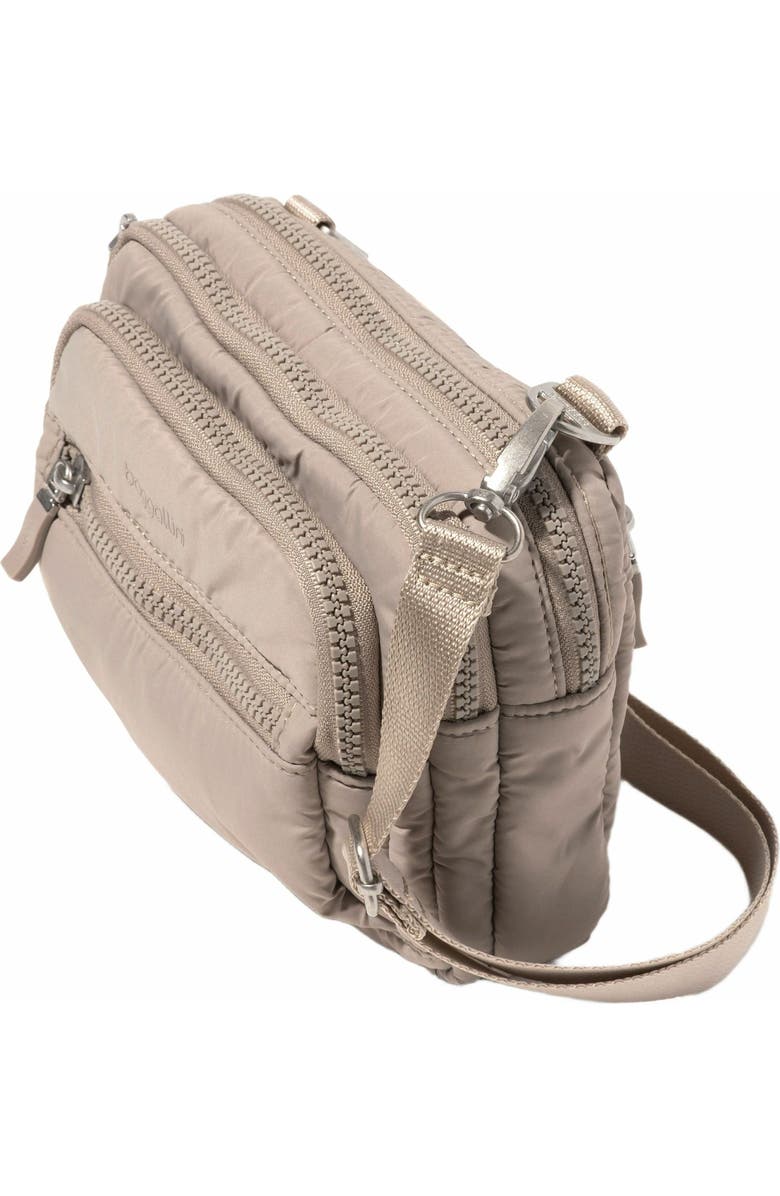 BAGGALLINI Triple Zip Bagg Small Crossbody Bag, Alternate, color, Moonrock Puff