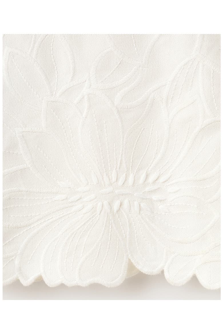 Floral Embroidered Cotton Blend Top, Alternate, color, OFF WHITE