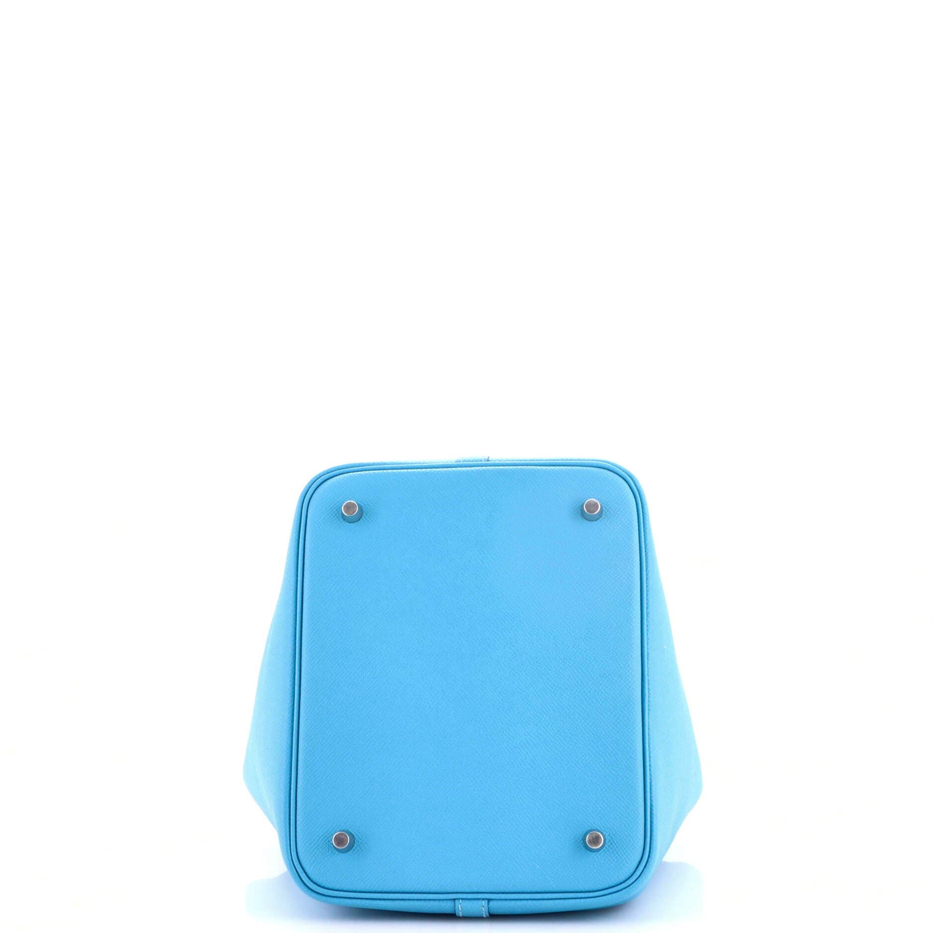 Picotin Lock Bag Tressage Epsom MM, Alternate, color, Blue