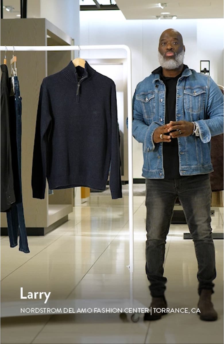 Merrick Bay Quarter Zip Sweater, sales video thumbnail