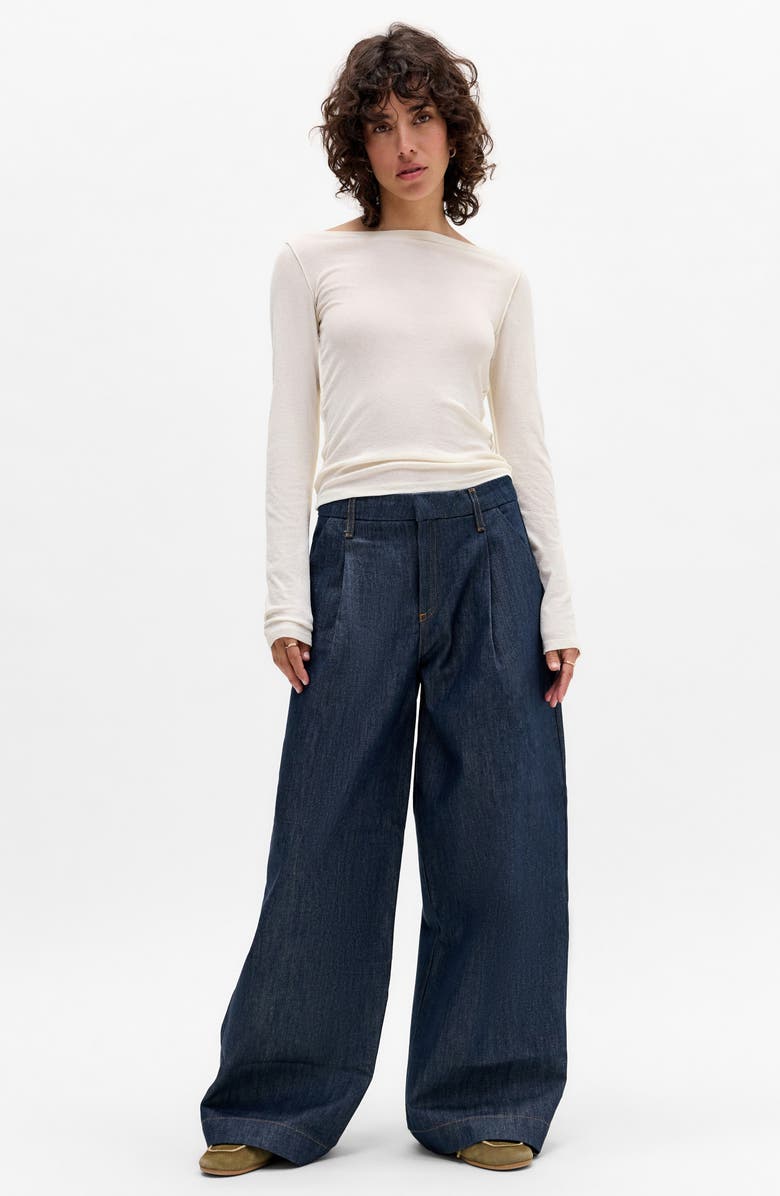 BDG Urban Outfitters Frankie Off the Shoulder Top, Alternate, color, Cream