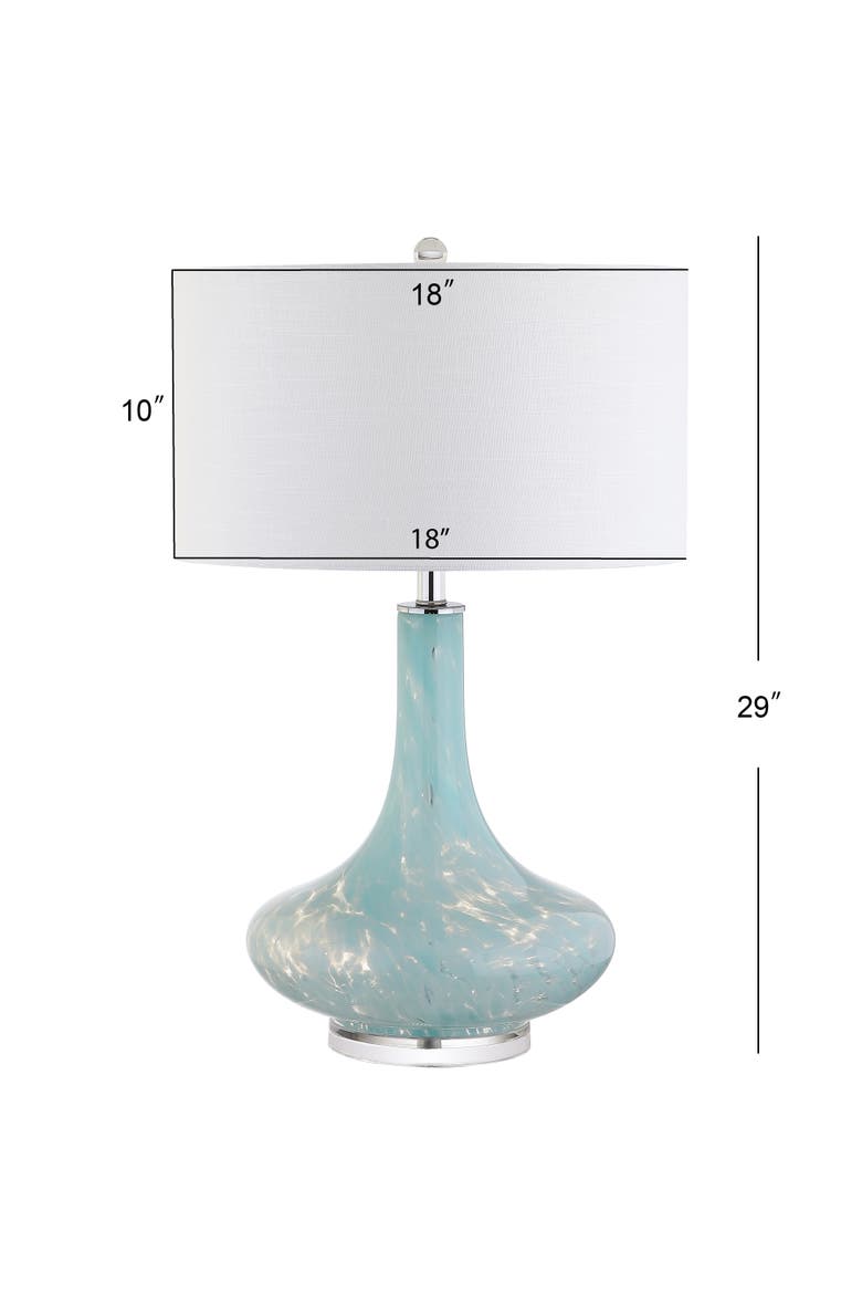 Montreal 29" Glass/Acrylic LED Table Lamp, Ice Blue, Alternate, color, Ice Blue