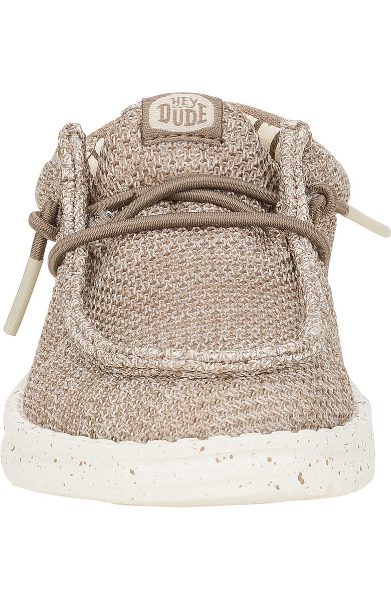 Hey Dude Kids' Wally Stretch Sox Slip-On, Alternate, color, Walnut