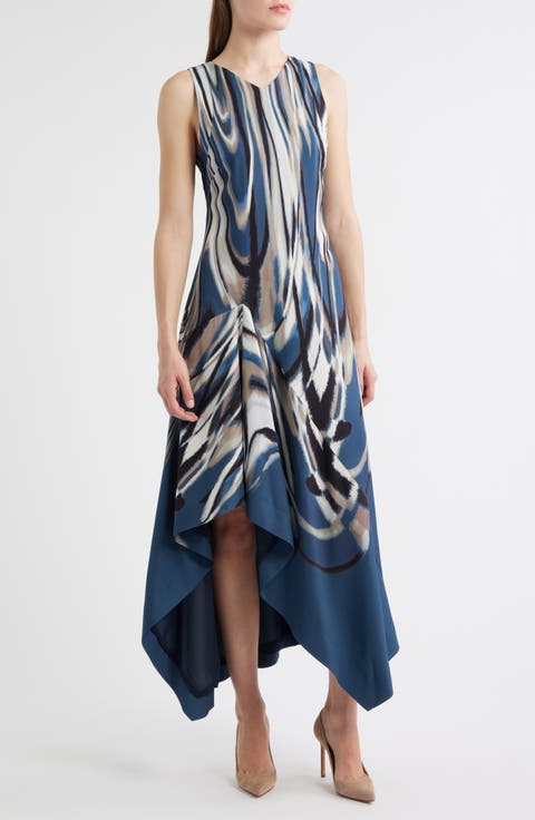 Donaria Shark Bite Hem Dress