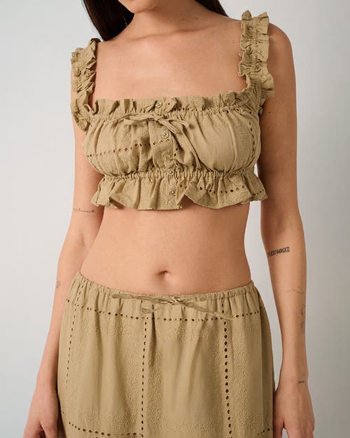 Weworewhat Ruffle Crop Top
