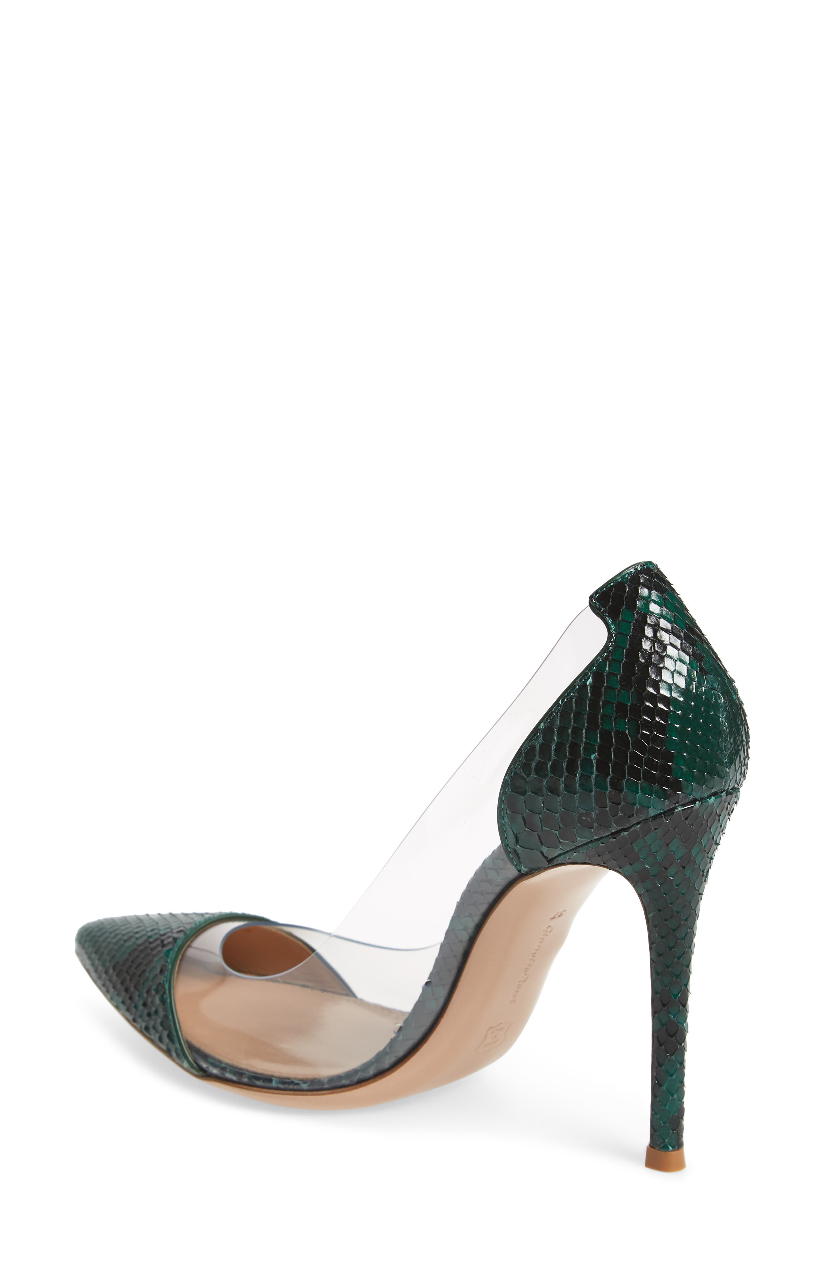 Gianvito Rossi Clear Pointed Toe Pump, Alternate, color, 