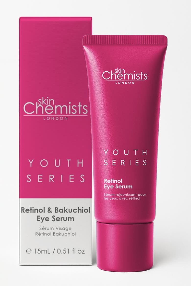 Youth Series Retinol & Bakuchiol Eye Serum 15ml for Fine Lines & Wrinkles, Loss of Firmness, Alternate, color, White