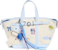 Madden Girl Mini Embroidered Canvas Tote