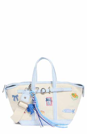 Madden Girl Mini Embroidered Canvas Tote