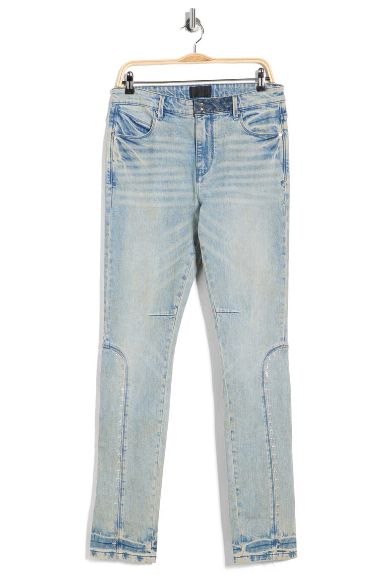 Enzo Released Hem Skinny Jeans, Alternate, color, INDIGO DUSK