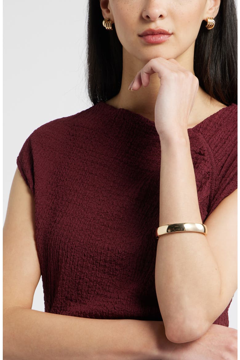 Polished Bangle, Alternate, color, GOLD