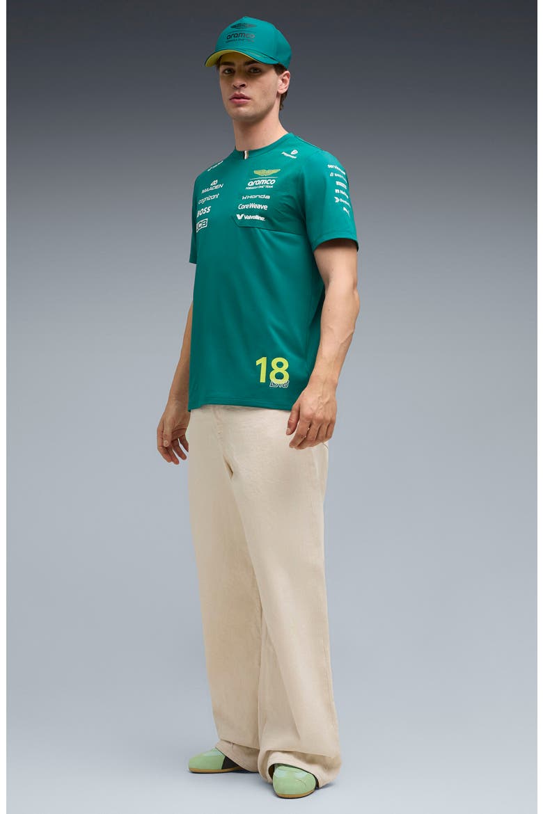 AMF1 Graphic Stroll Replica T-Shirt, Alternate, color, GREEN LUX