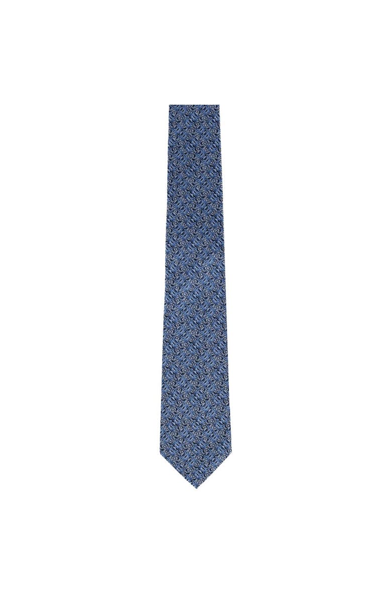 Trafalgar Benito's Blue Basketweave Patterned Silk Novelty Necktie, Alternate, color, Light Blue
