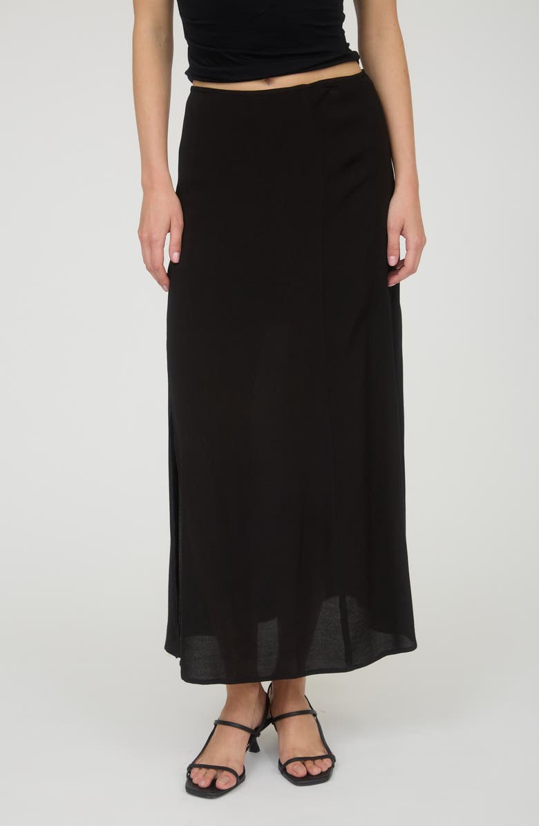 Blu Pepper Midi Skirt, Main, color, Black