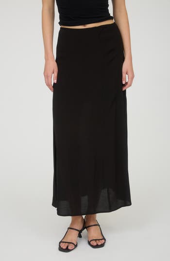 Blu Pepper Midi Skirt In Black