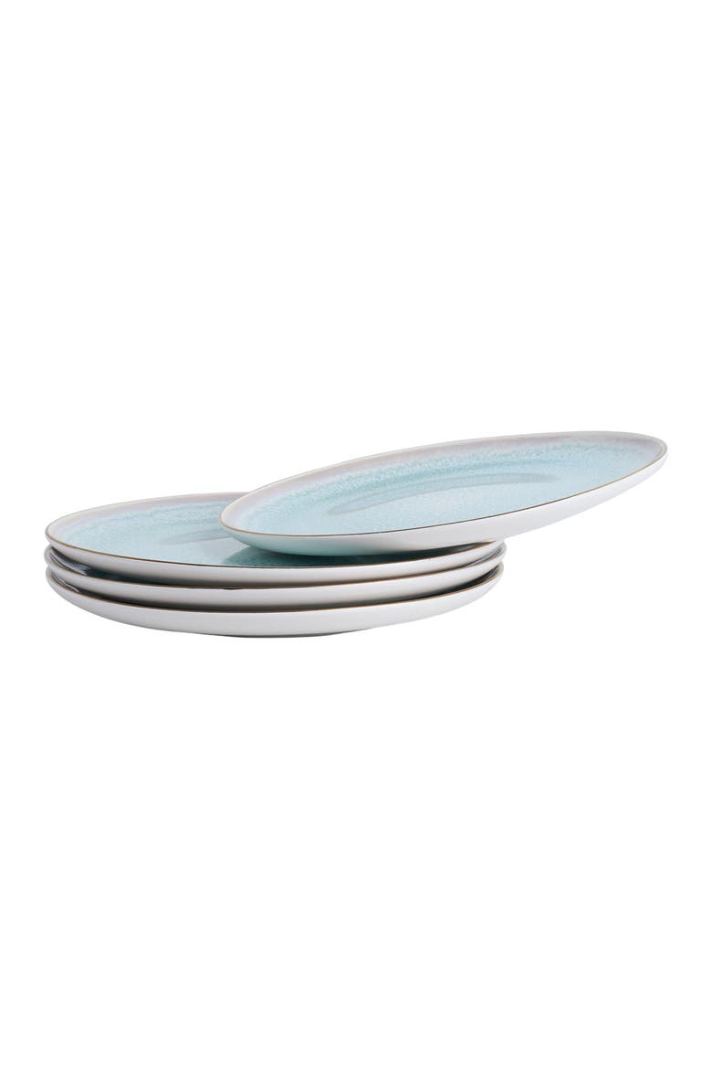 Josephine Porcelain 4-Piece Salad Plate Set, Alternate, color, Mint