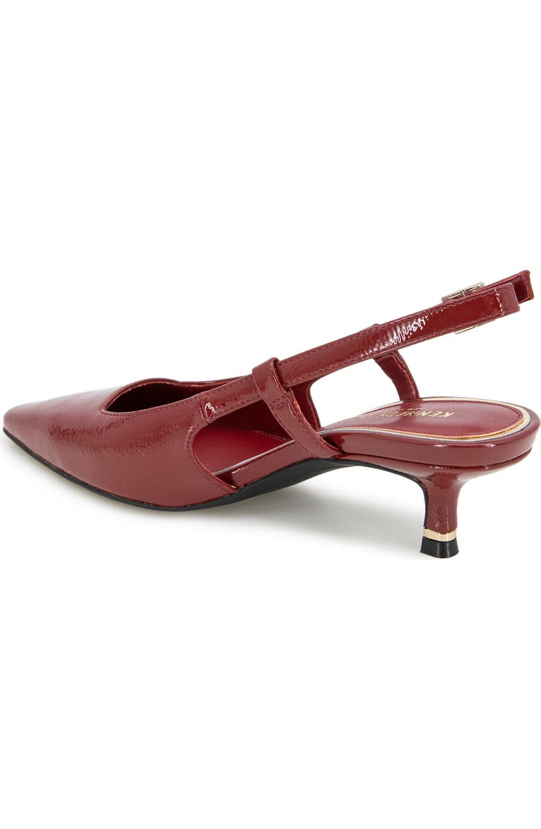 Kenneth Cole Martha Slingback Kitten Heel Pump, Alternate, color, Rio Red Patent