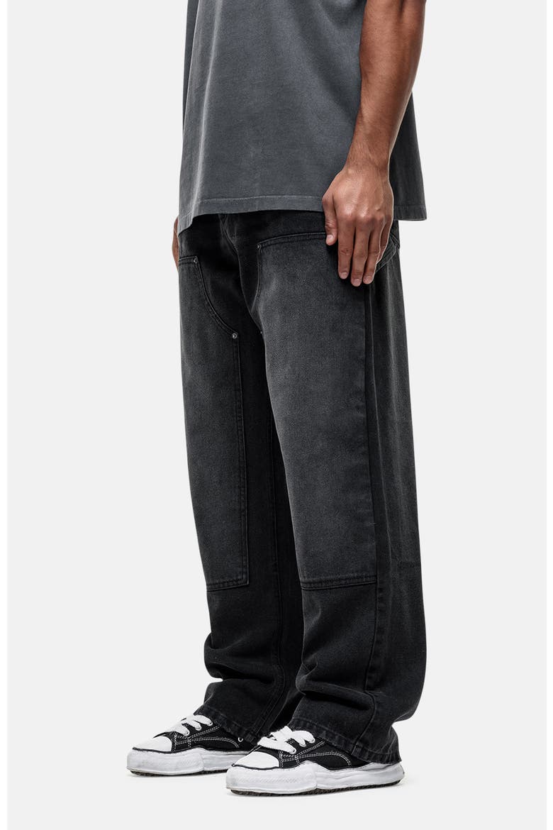 Traipes Black Washed Baggy Denim Jeans, Alternate, color, Black