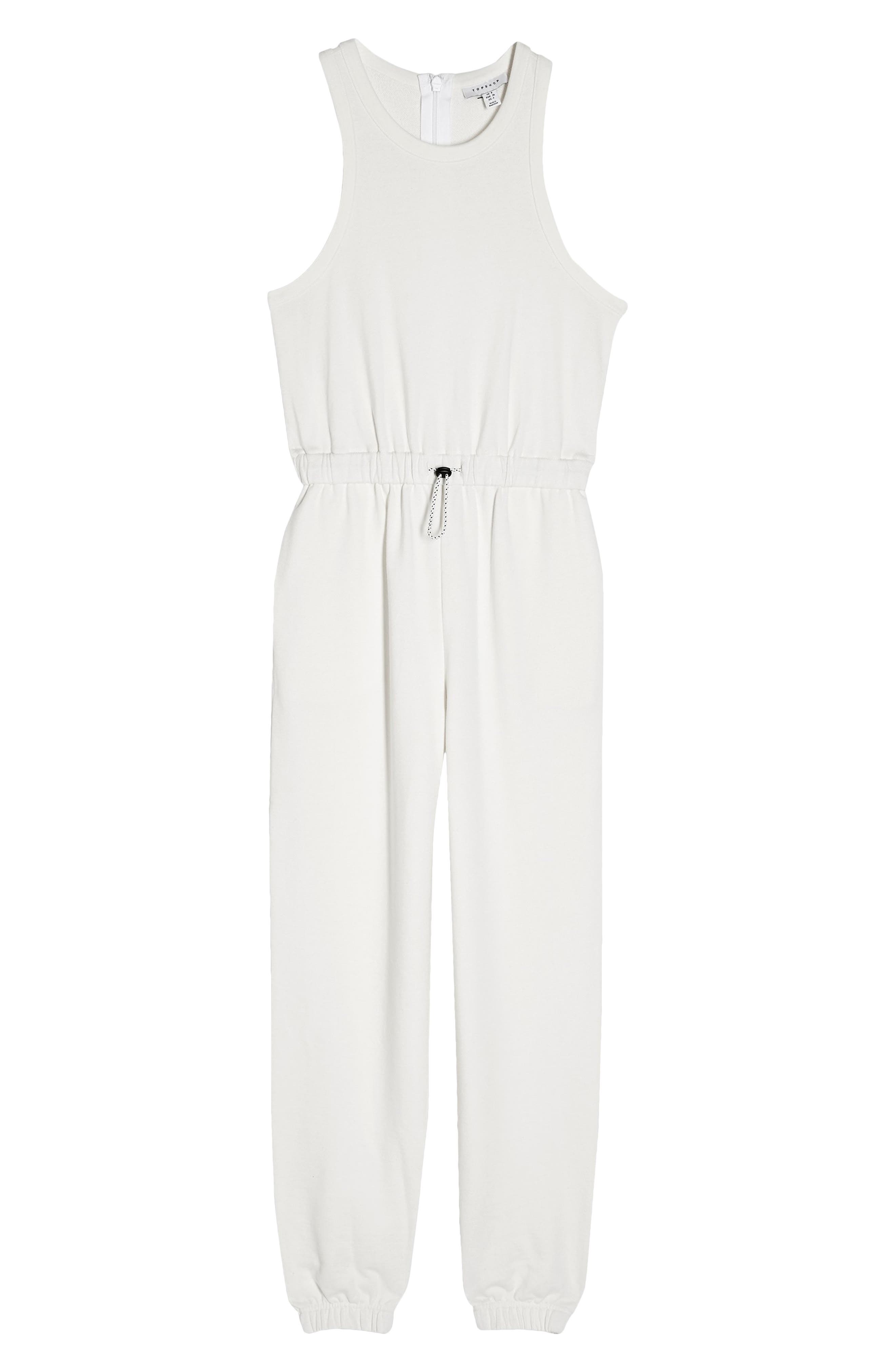 Topshop Samantha Sleeveless Drawcord Jumpsuit (Women) | Nordstrom