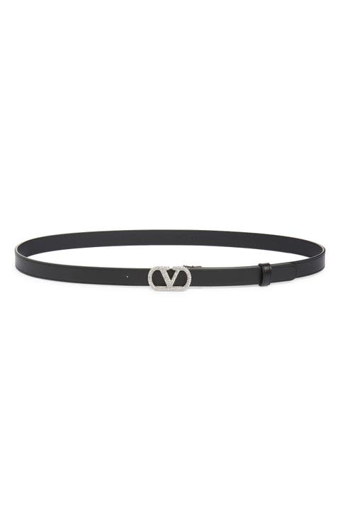 VLOGO Signature Leather Belt