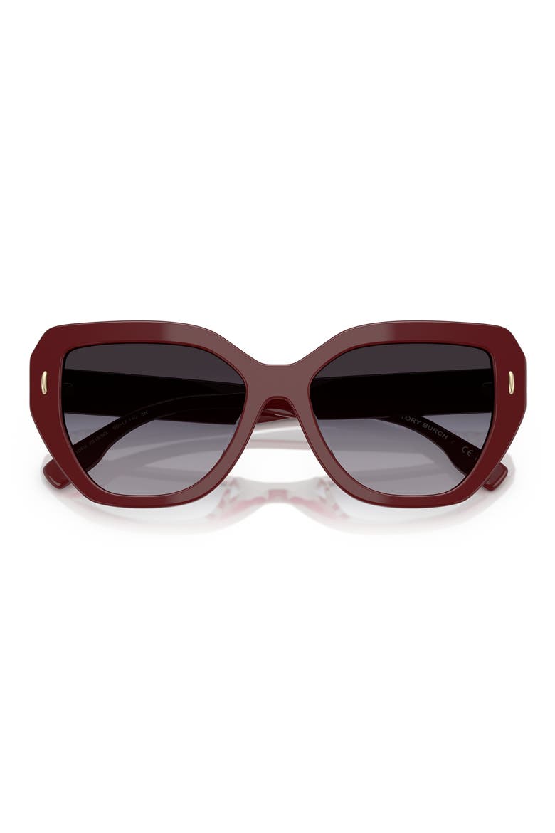 55mm Cat Eye Sunglasses, Alternate, color, GREY GRADIENT