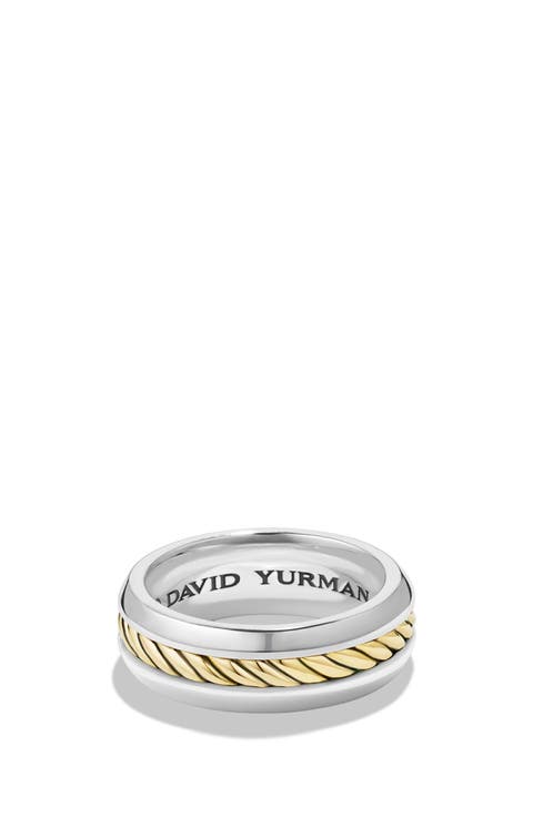 'Cable Classics' Band Ring with 18K Gold