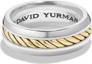 David Yurman 'Cable Classics' Band Ring with 18K Gold