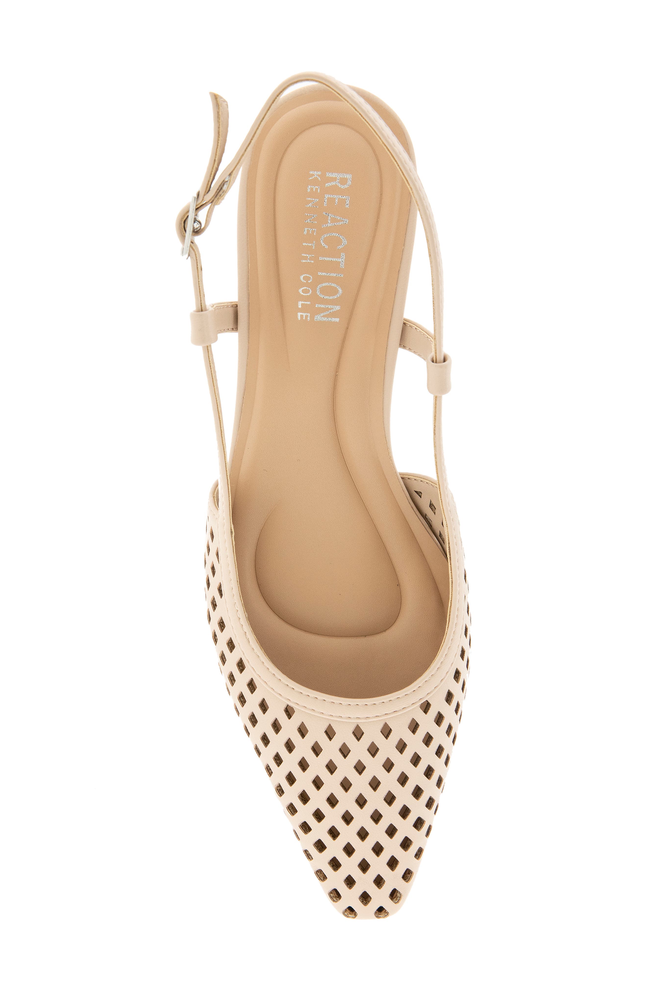 Maggie Perforated Slingback Pump, Alternate, color, SMOKE GREY