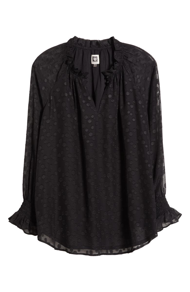 Anne Klein Ruffle Chiffon Top, Alternate, color,