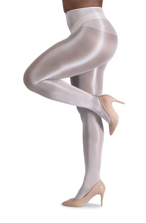 Lustrous Silky Shiny 20-Denier Sheer Tights