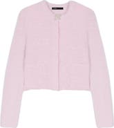 maje Jewelled bow cardigan