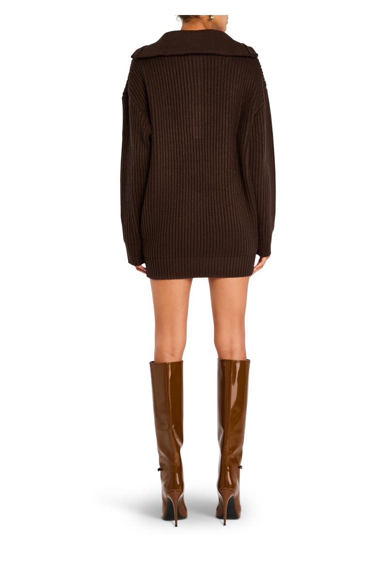 Shy Oversized Sweater Dress, Alternate, color, Ash Brown