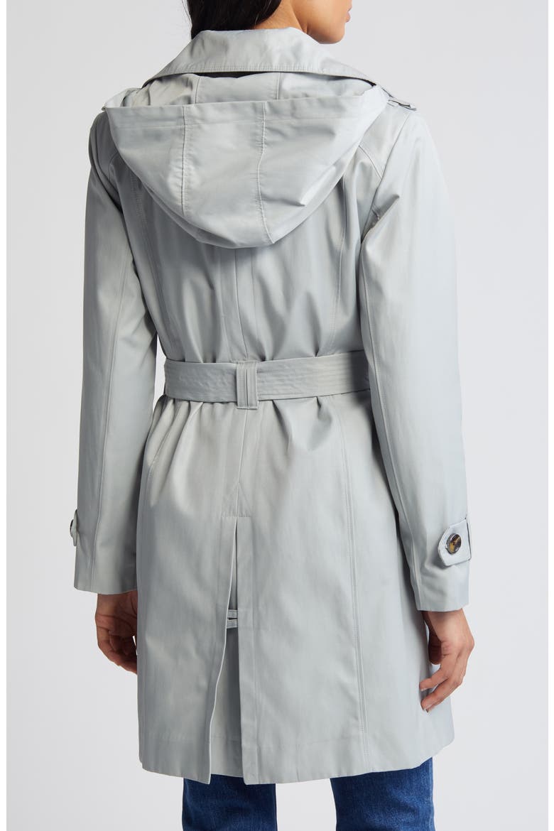 Water Repellent Belted Trench Coat, Alternate, color, CLOUD