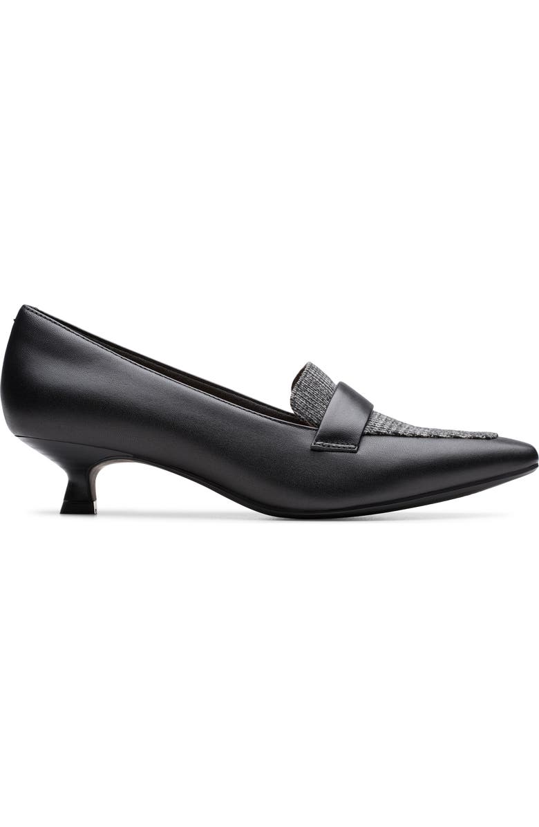 Clarks<sup>®</sup> Scarlyt Mabel Kitten Heel Pump, Alternate, color, Black Interest Leather