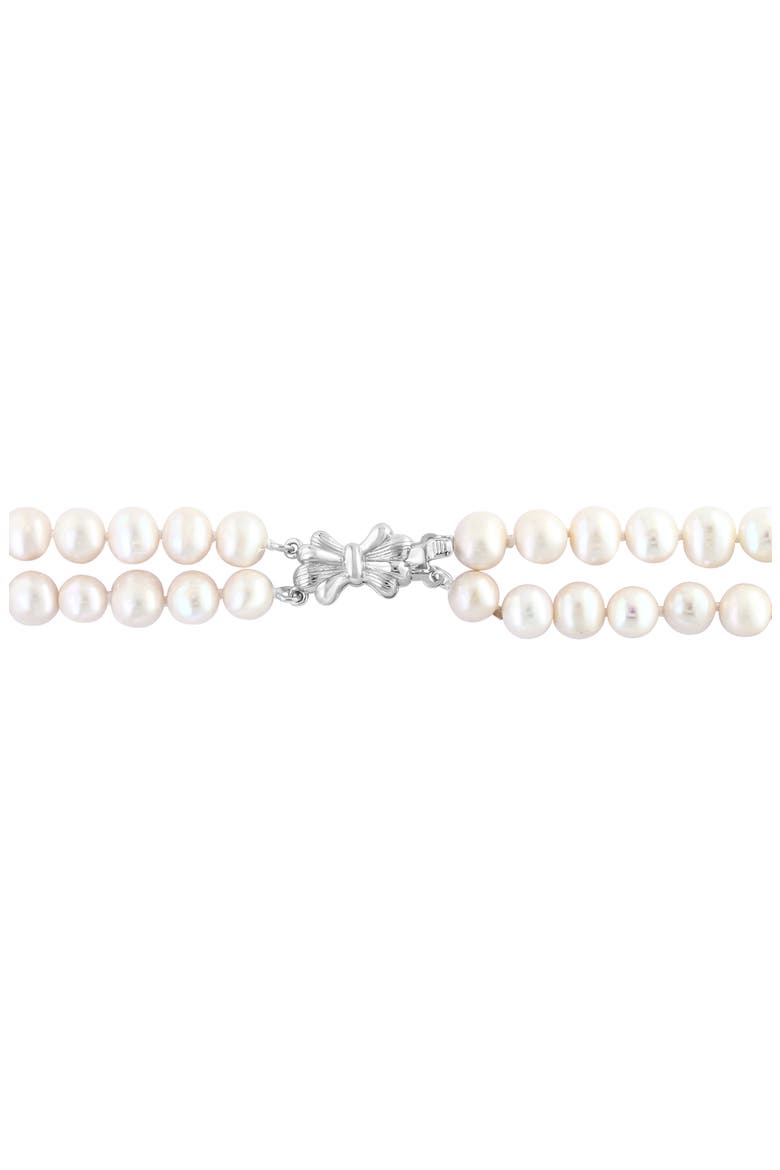 Pearl Double Strand Necklace, Alternate, color, WHITE