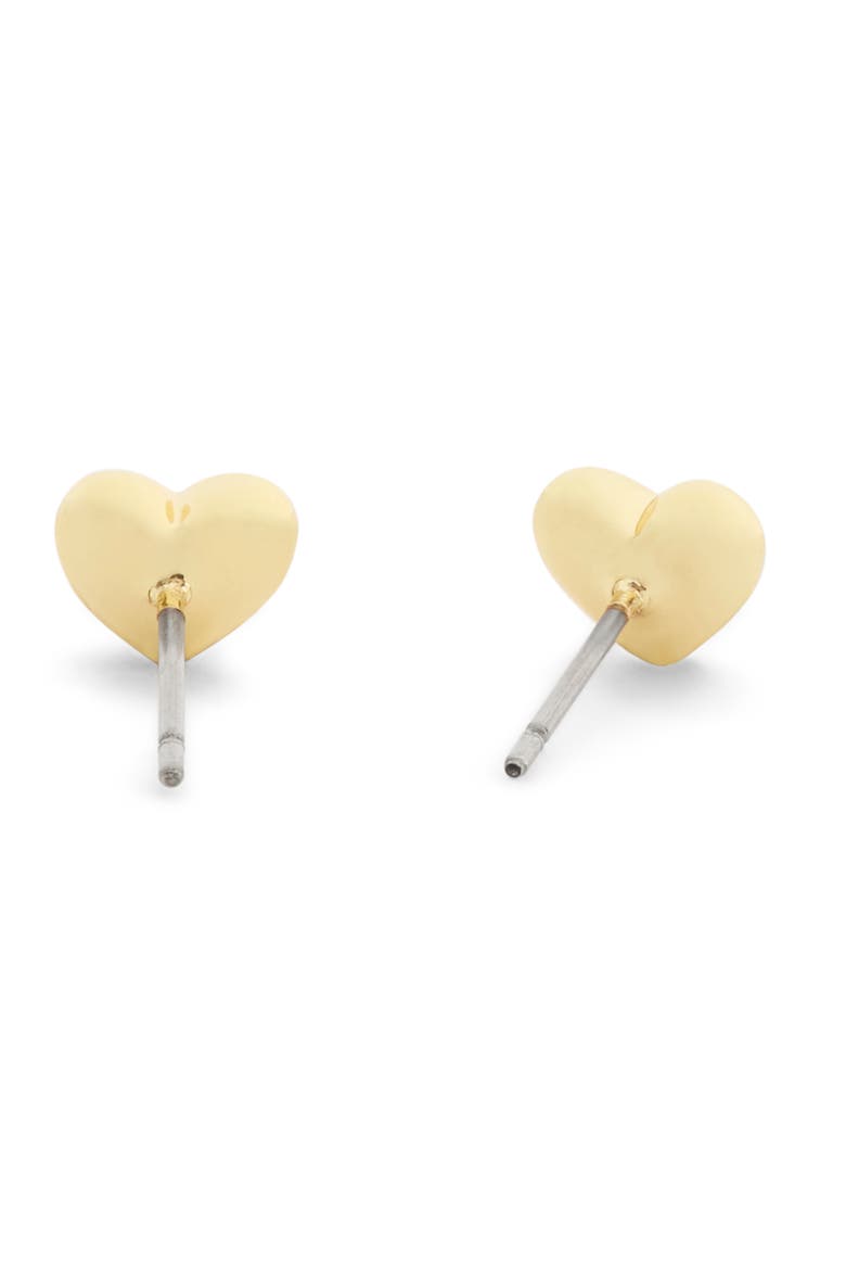 Pavé Heart Pendant Necklace & Stud Earrings Set, Alternate, color, CRYSTAL/ GOLD